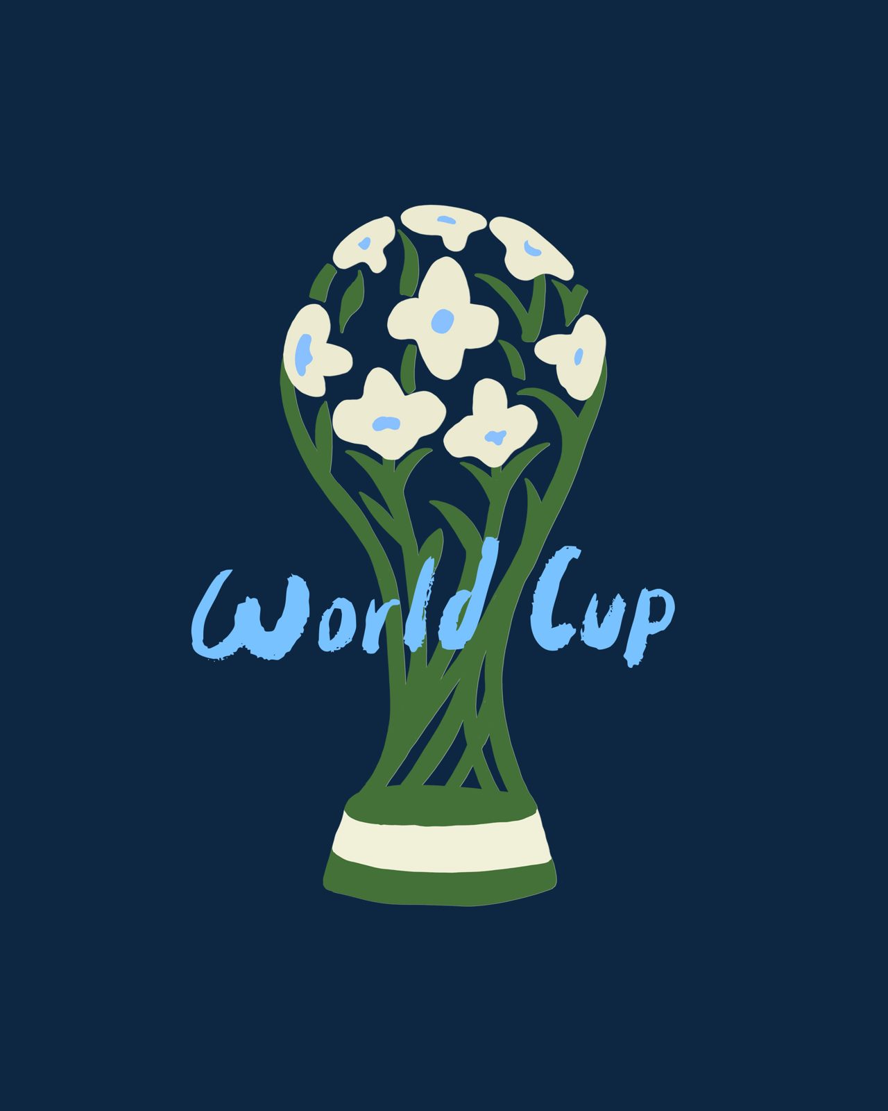 World Cup trophy illustration
